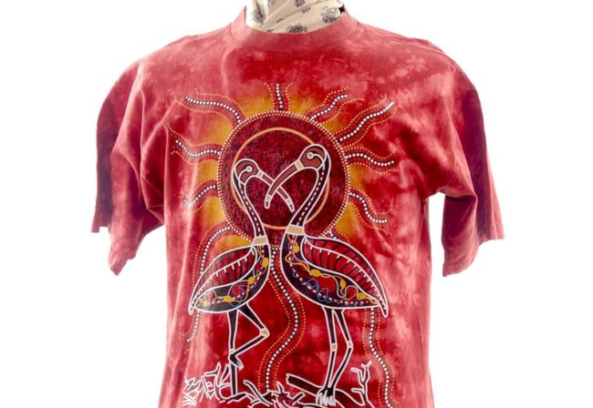front of Red Tie Dye Tee-Shirt