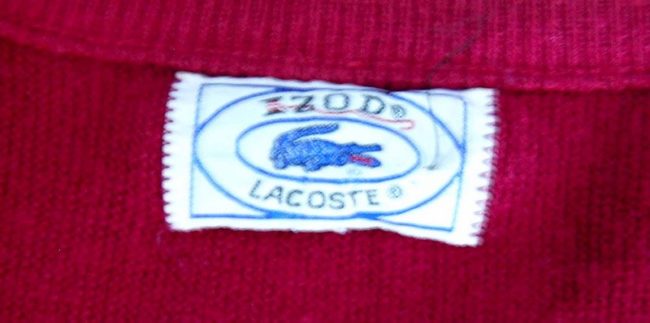 logo Red Mens Lacoste Sweater
