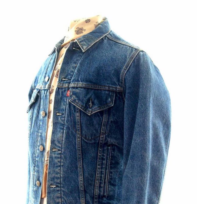 side of Dark Stone Wash Levis Jacket