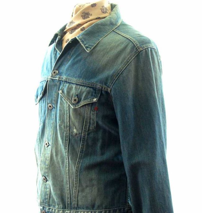 side of Replay Blue Jeans Denim Jacket