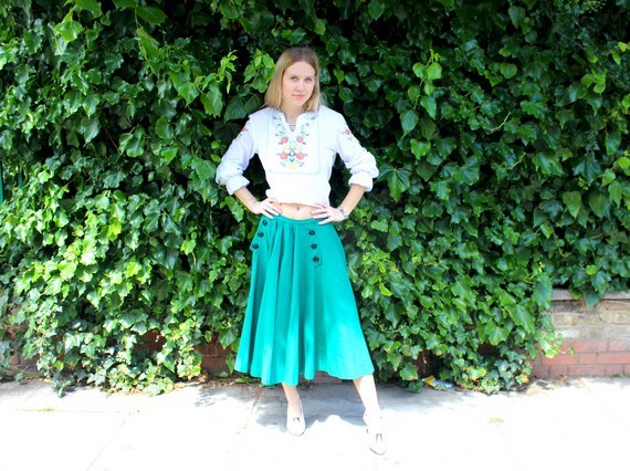 The embroidery on this shirt os really pretty and the airy construction of the blouse extremely cool for summer. The embroidery on this shirt os really pretty and the airy construction of the blouse extremely cool for summer.