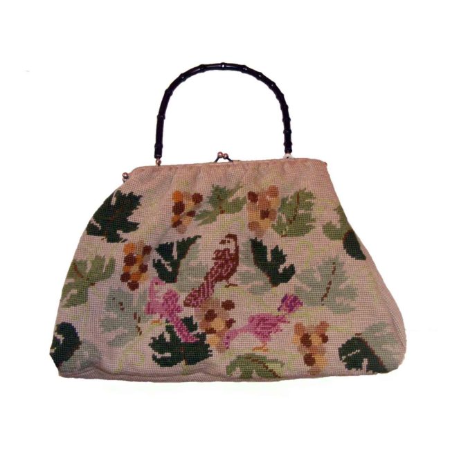 1930s Needlepoint Tapestry Bag