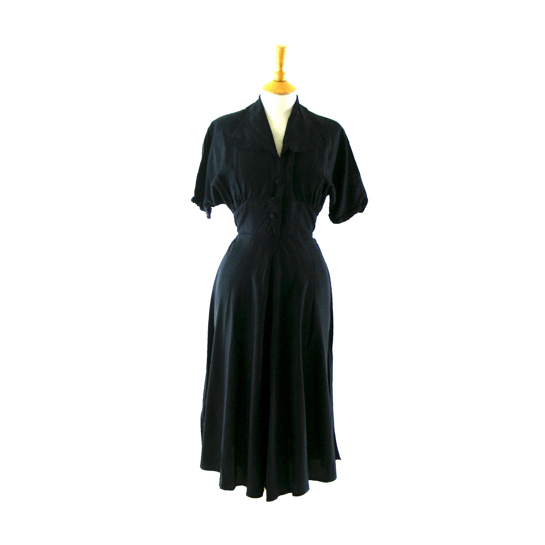 1940s blue dress
