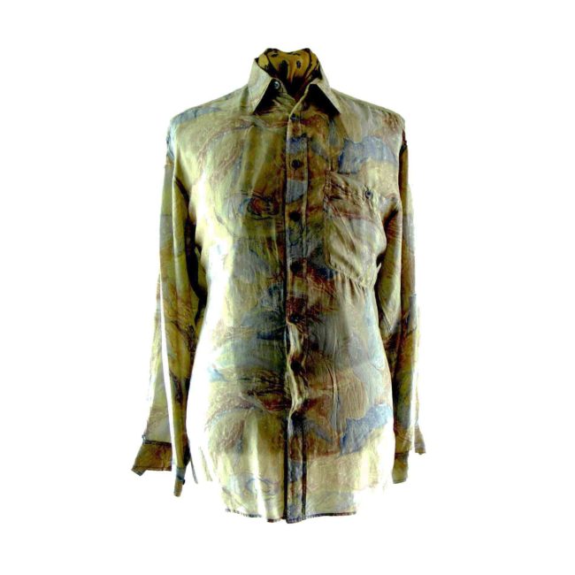1980s vintage silk shirt
