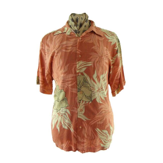 1990s Floral Print Shirt