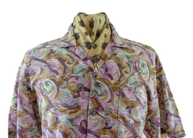 1990s Crazy Patterned shirt - Image 2