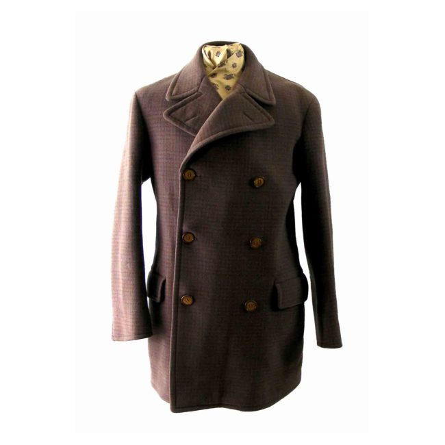 40s Brown Mens Pea coat
