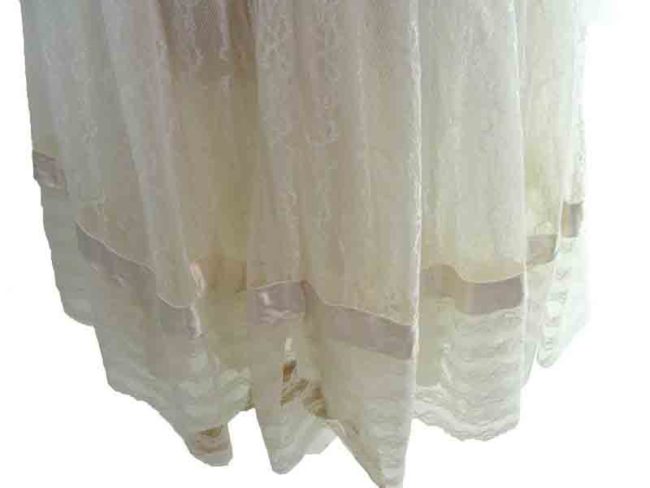 50s White Lace Party dress - Image 3
