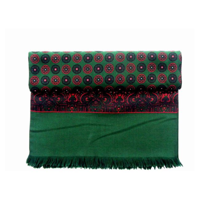 60s Circle Patterned Print Scarf