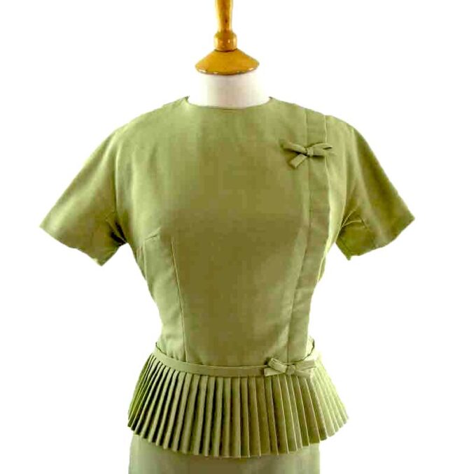 60s Lime Green Dress - Image 2