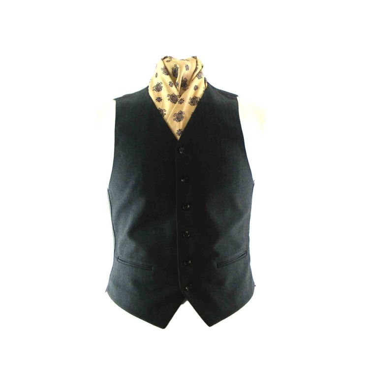 60s grey vintage waistcoat