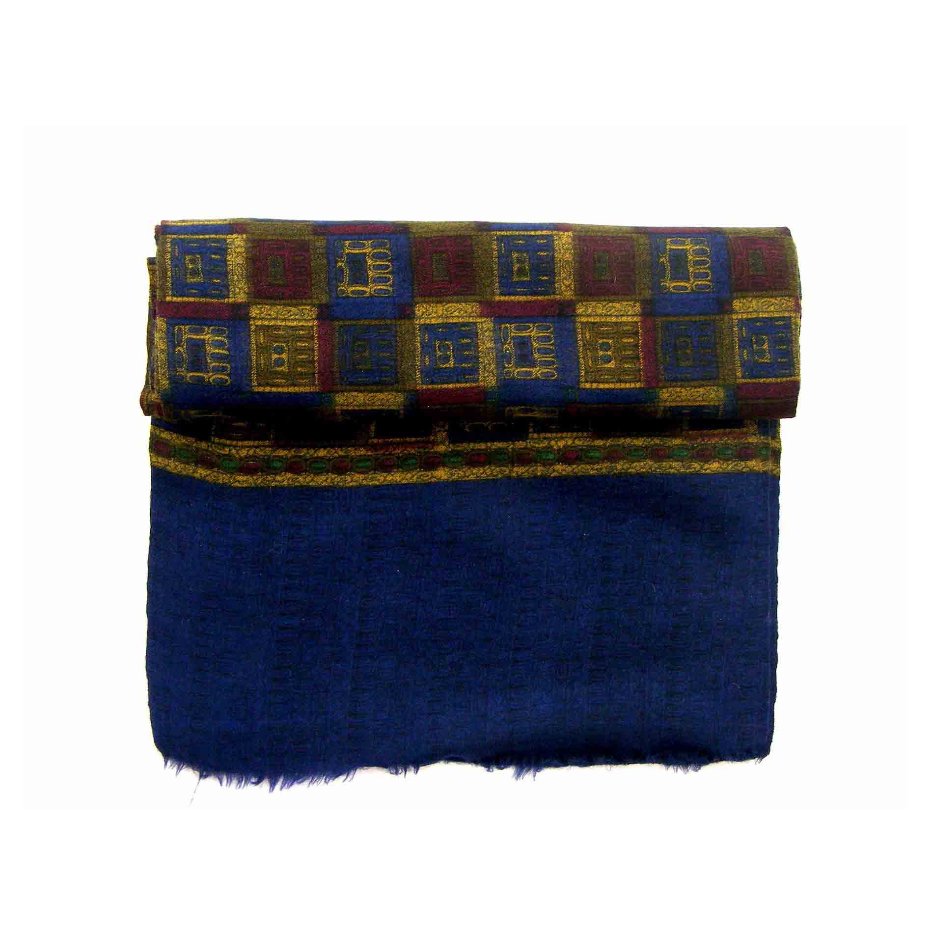 60s Multicolored Squares Print Scarf