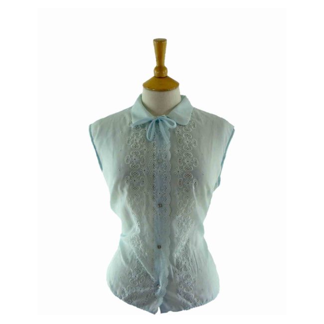 60s-Pale-Blue-Embroidered-Sleeveless-Blouse