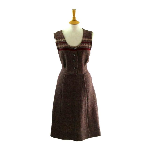60s Wool Jumper Dress
