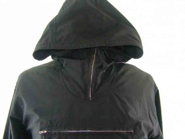 60s Black Cotton Wind-Breaker - Image 2
