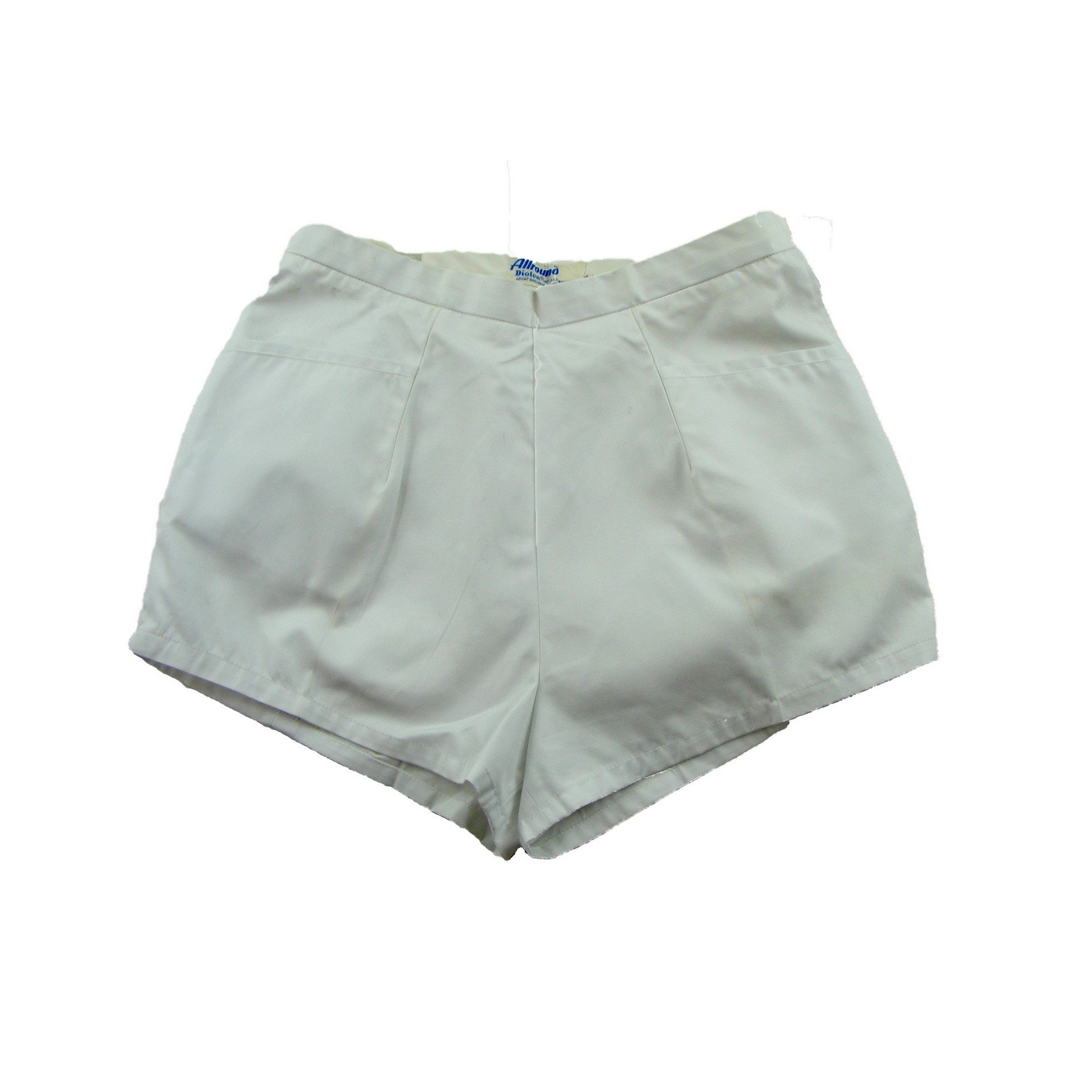 60s White Tennis Shorts Blue 17 Vintage Clothing 