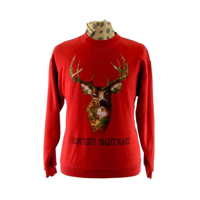 Animal Print Sweatshirt Blue 17 Vintage Clothing