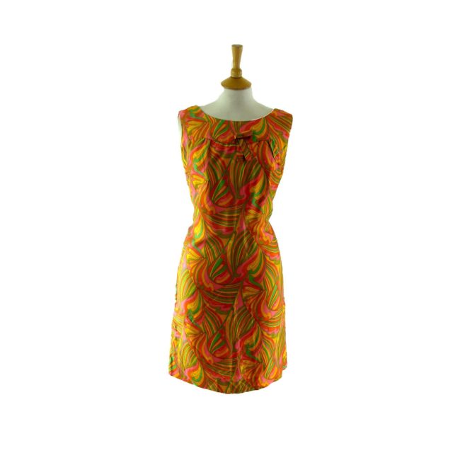 70s Acid print dress