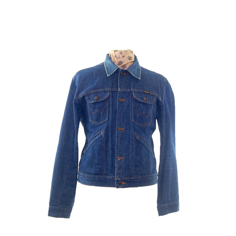 Blue Wrangler Denim Jacket - Era, 70s - Blue 17 Vintage Clothing