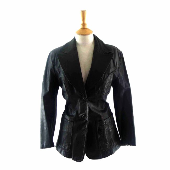 70s Chocolate Brown Leather Jacket - 12