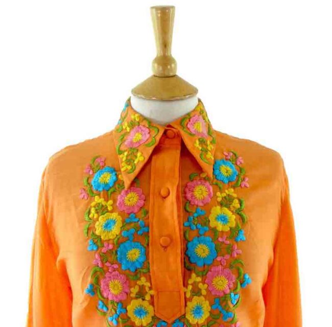 70s Embroidered Festival Top - Image 2