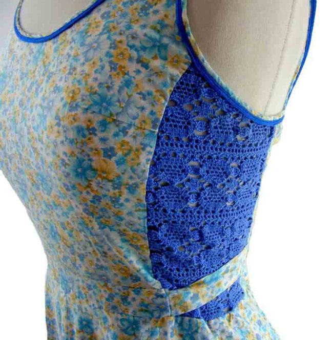70s Floral Print Dress - Image 2