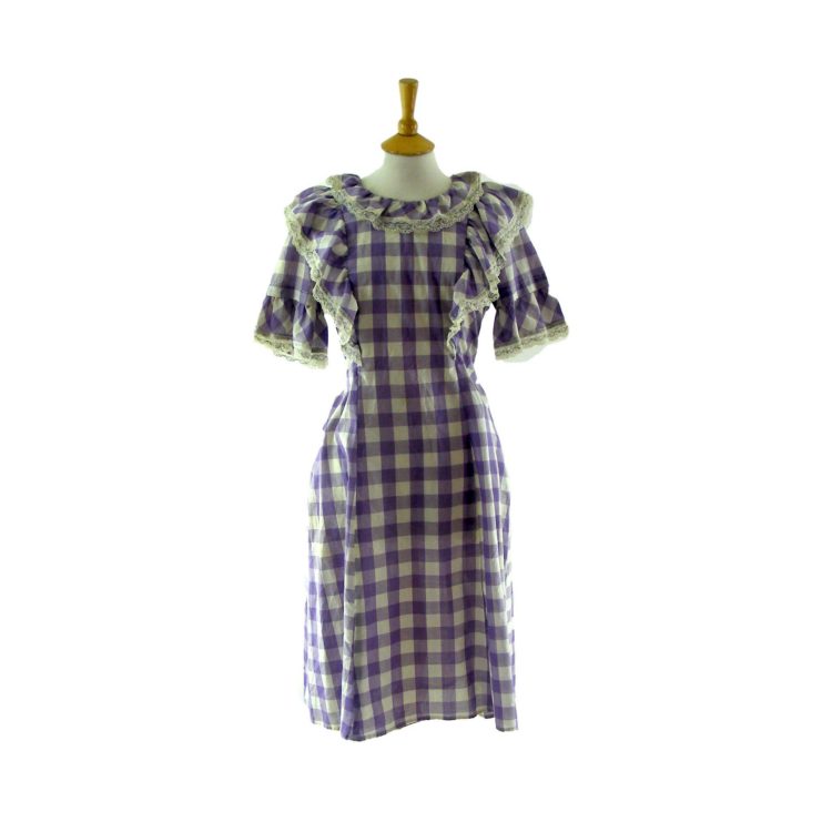 70s Gingham dress