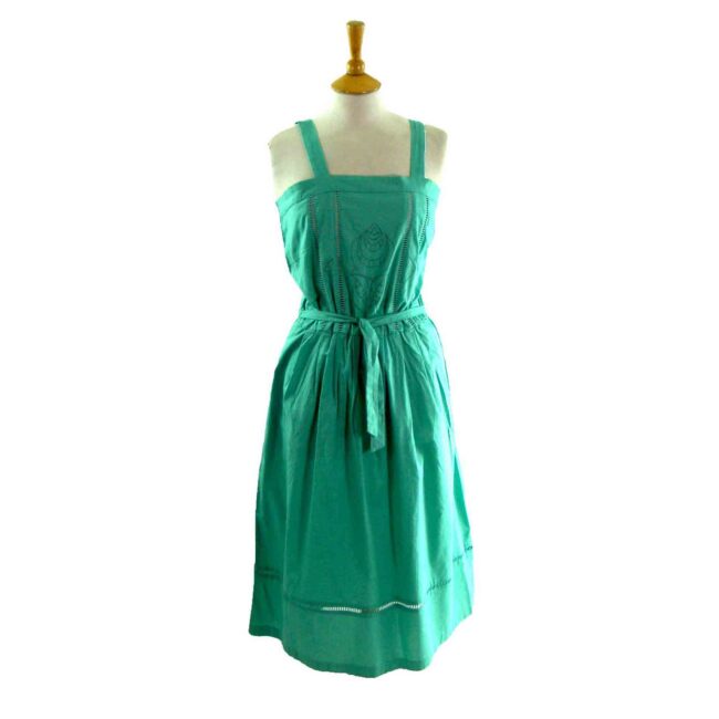 70s Green Sundress