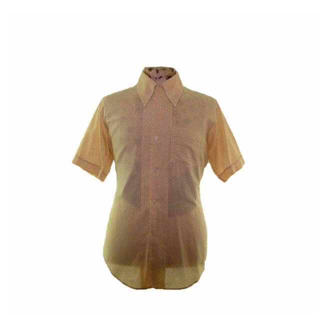 70s Grenadier Brand Yellow Short Sleeve Shirt - L