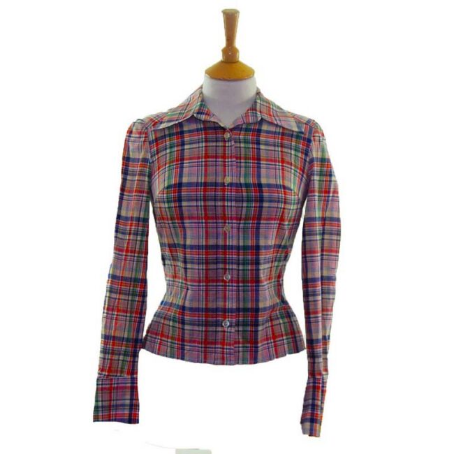 70s-Multi-Check-Blouse