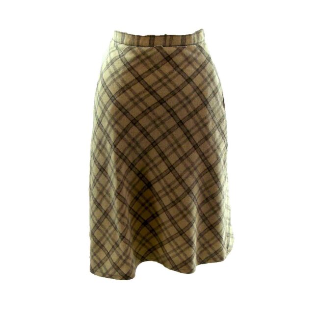 70s Plaid skirt