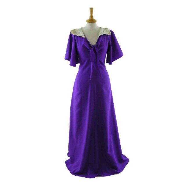 70s Purple Maxi Dress