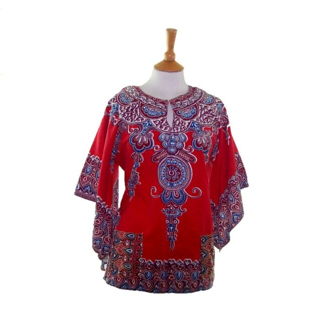 70s-Red-Boho-Blouse