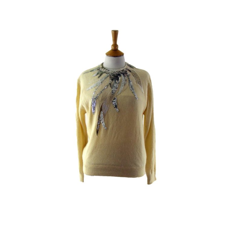 70s Vera Mont applique sweater