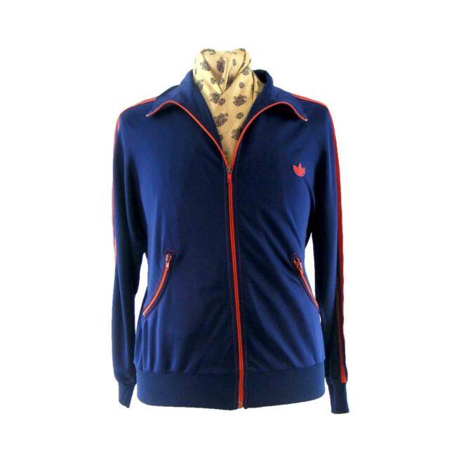70s Blue Adidas Track Top