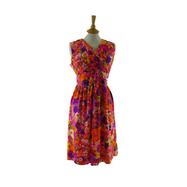 70s dress-Psychedelic print