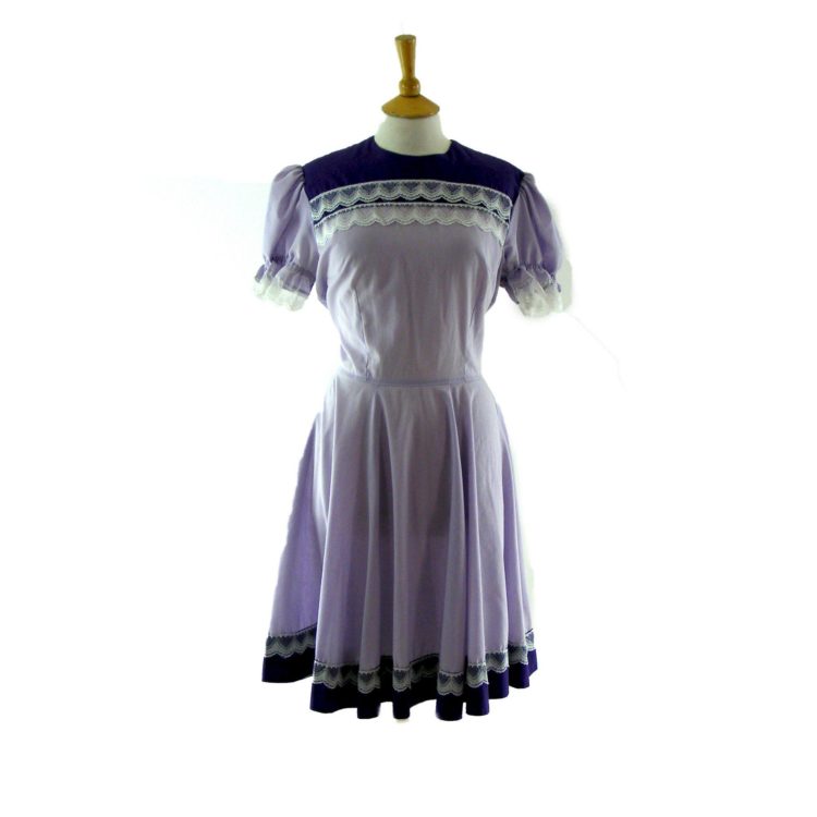 70s lilac dress