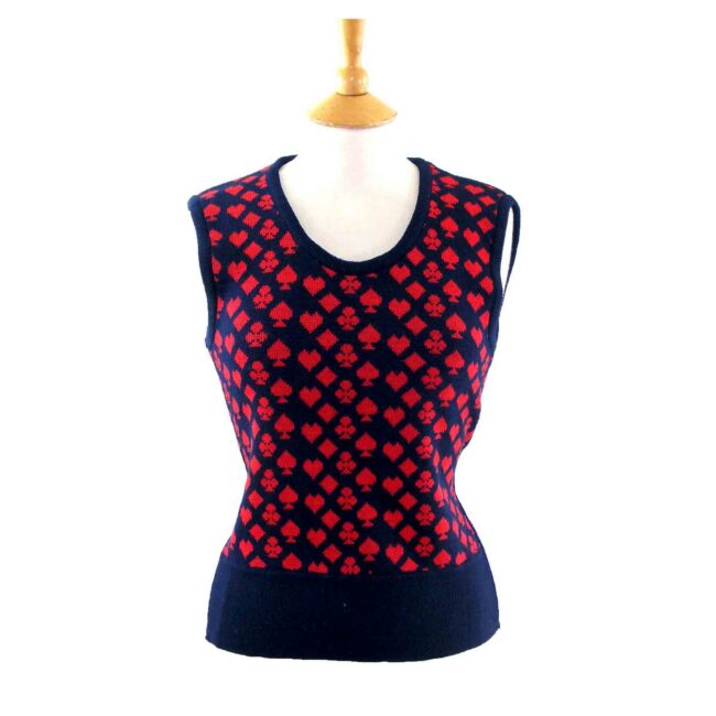 70s playing card tank top