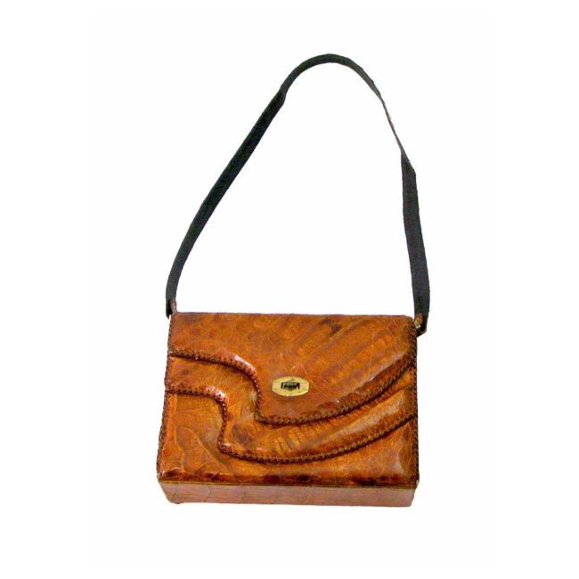 70s Alligator Hand Bag