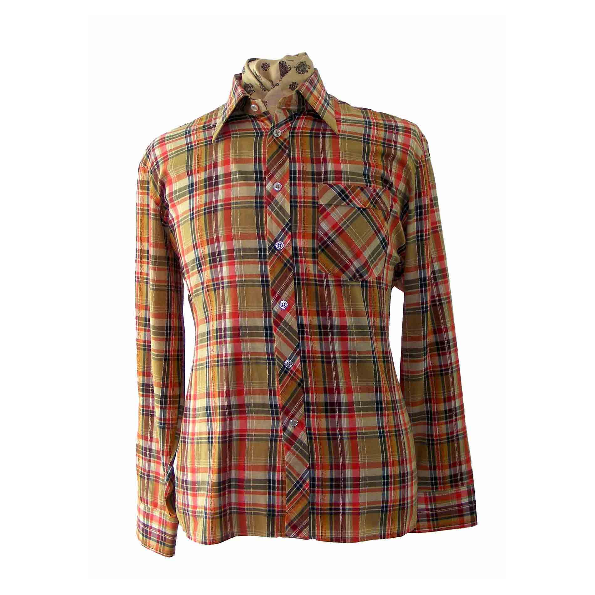 70s Checked Multicoloured shirt
