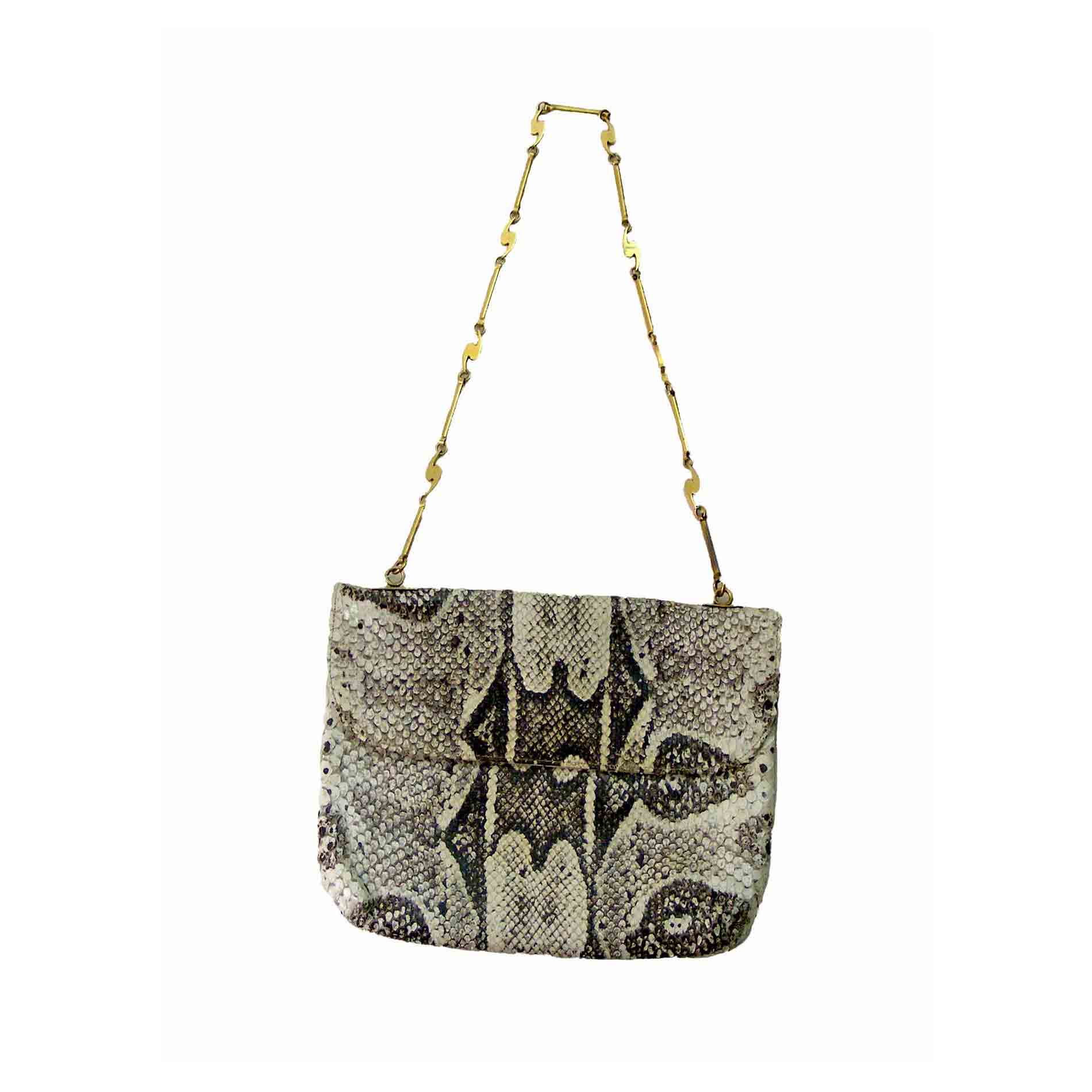 70s Python Snakeskin Hand Bag
