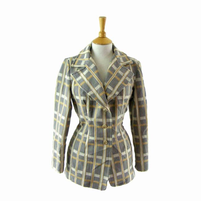 70s check jacket