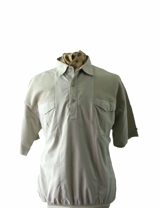 80s Beige Casual Shirt - 2XL