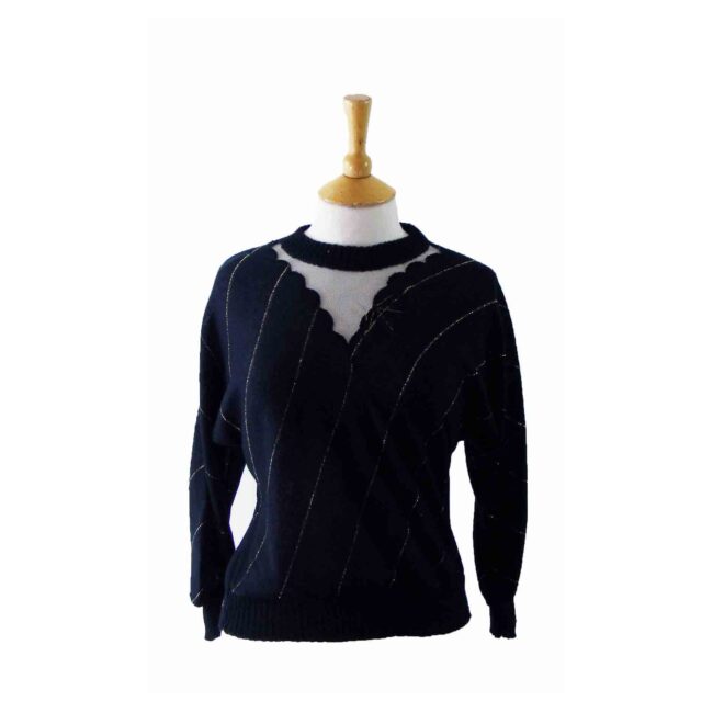 80s Black Ladies Top - 10