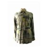 80s Green Leaf Print Shirt - L