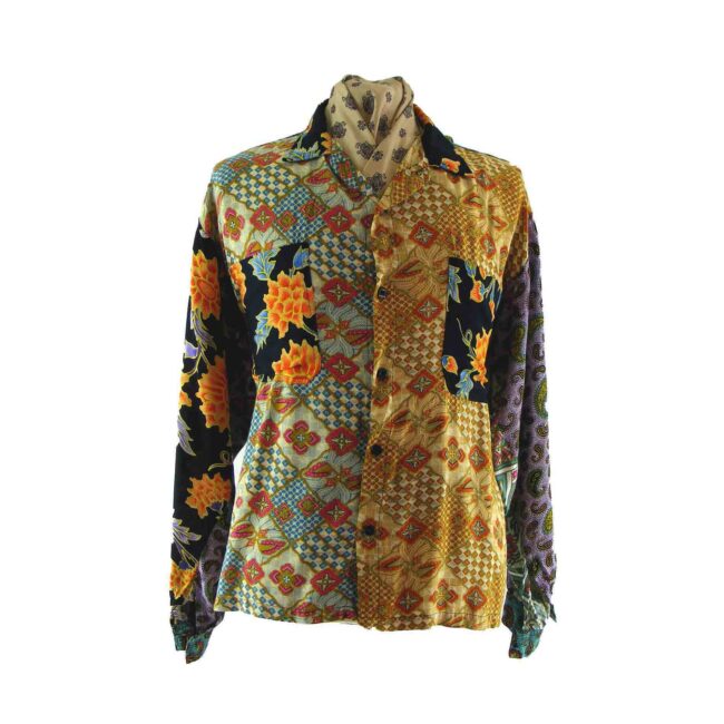 80s Indonesian print shirt