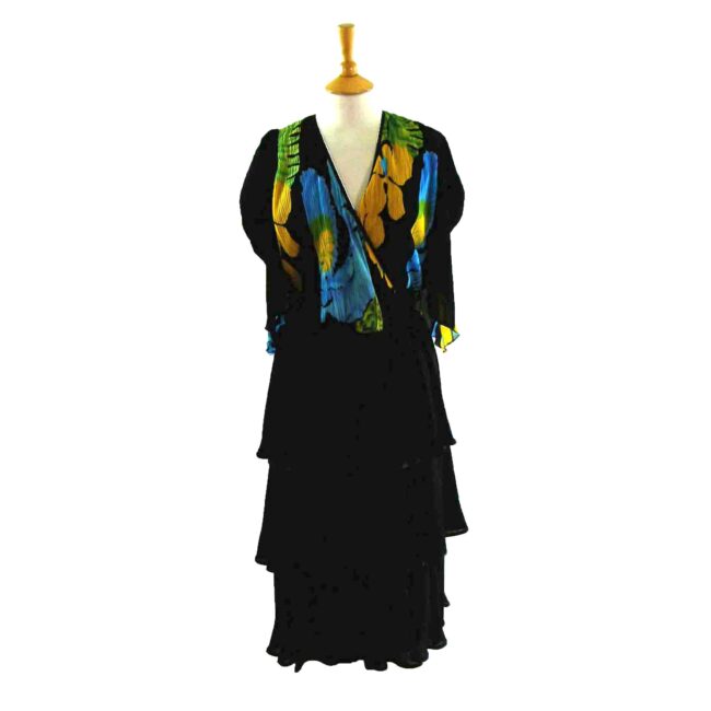 80s Layered Floral dress