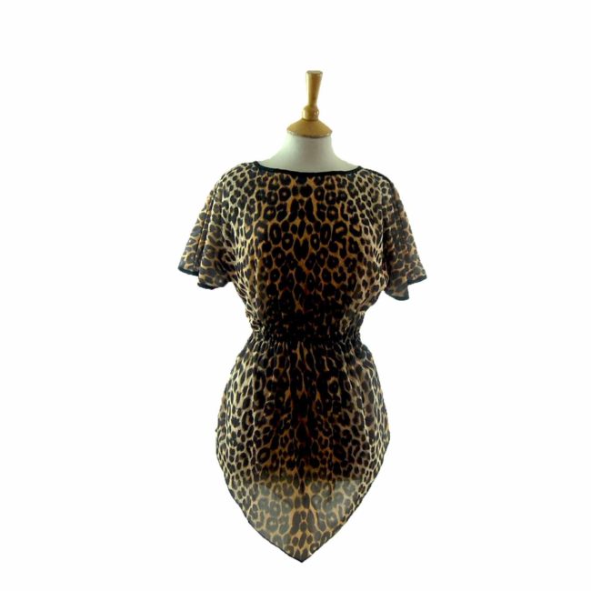 80s Animal Print Shirt - 10