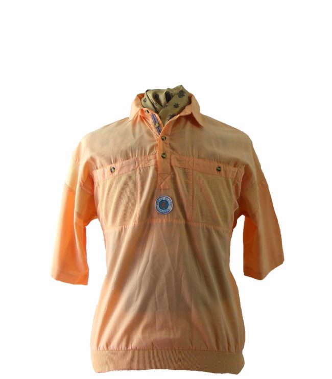 80s Orange Casual Shirt - S