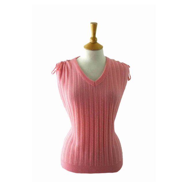 80s Pink Sleeveless Top - 10